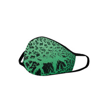 Load image into Gallery viewer, Crackle Art Green Mouth Mask