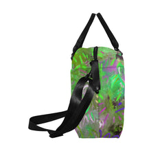 Load image into Gallery viewer, Graffiti Abstract Green Large Capacity Duffle Bag (Model 1715)