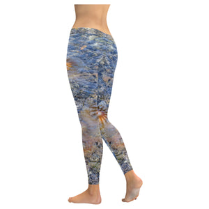 Jellyfish Blooms Low Rise Leggings (Invisible Stitch) (Model L05)
