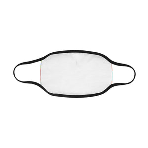 Abstract Squares Mouth Mask in One Piece (2 Filters Included) (Model M02)