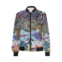 Load image into Gallery viewer, Pleasantly Paisley All Over Print Bomber Jacket for Women (Model H36)