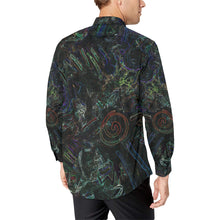 Load image into Gallery viewer, Graffiti Abstract Glowing Men&#39;s All Over Print Casual Dress Shirt (Model T61)