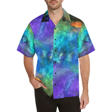 Splash of Color Negative Hawaiian Shirt (Model T58)
