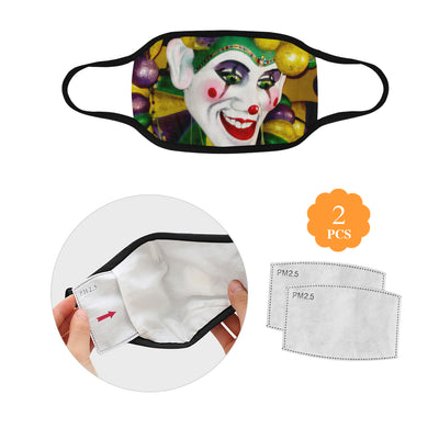 Mardi Gras Joker Mouth Mask (2 Filters Included)