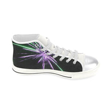 Load image into Gallery viewer, Fireworks Star Purple Women&#39;s Classic High Top Canvas Shoes (Model 017)