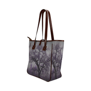 Spooky Tree Purple Classic Tote Bag (Model 1644)