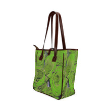 Load image into Gallery viewer, Rose Bouquet Flower Green Classic Tote Bag (Model 1644)