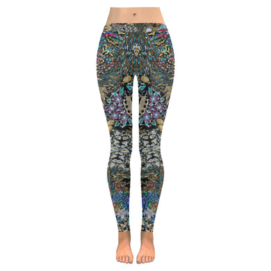 Fun and Fancy Paisley Low Rise Leggings (Invisible Stitch) (Model L05)