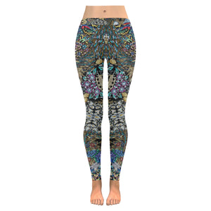 Fun and Fancy Paisley Low Rise Leggings (Invisible Stitch) (Model L05)