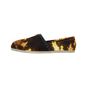 Feathery Flames Unisex Classic Canvas Slip-On (Model 1206)