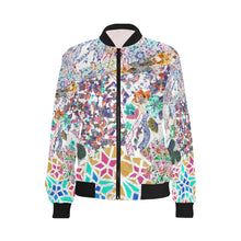 Load image into Gallery viewer, Holiday Paisley Negative All Over Print Bomber Jacket for Women (Model H36)