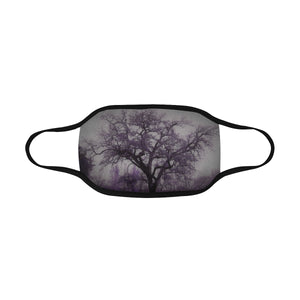 Spooky Tree Purple Mouth Mask in One Piece (2 Filters Included) (Model M02)