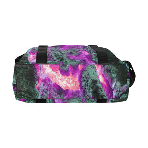 Molten Flames Magenta Large Capacity Duffle Bag (Model 1715)