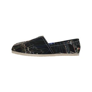 Surfboards Glowing Unisex Classic Canvas Slip-On (Model 1206)