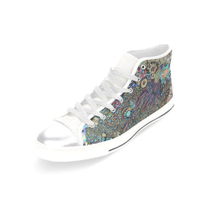 I Spy Paisley Women's Classic High Top Canvas Shoes (Model 017)