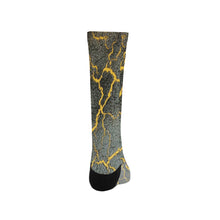Load image into Gallery viewer, Crackling Yellow Trouser Socks (For Men)