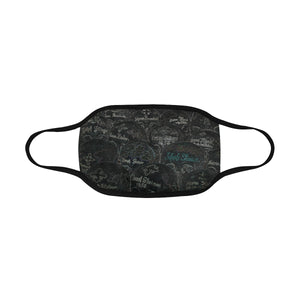Painted Skulls Glowing Mouth Mask in One Piece (2 Filters Included) (Model M02)