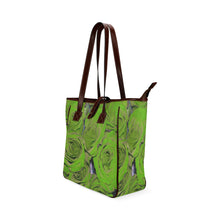 Load image into Gallery viewer, Rose Bouquet Flower Green Classic Tote Bag (Model 1644)