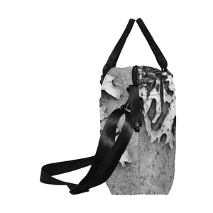 Moss Black and White Large Capacity Duffle Bag (Model 1715)