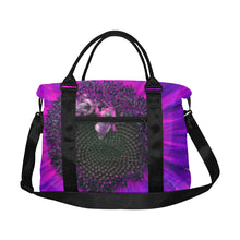 Load image into Gallery viewer, Busy Bee Sunflower Purple Large Capacity Duffle Bag (Model 1715)