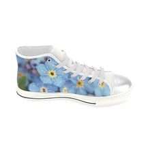Load image into Gallery viewer, Forget Me Not Flower Women&#39;s Classic High Top Canvas Shoes (Model 017)