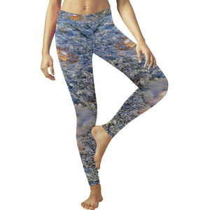 Jellyfish Blooms Low Rise Leggings (Invisible Stitch) (Model L05)