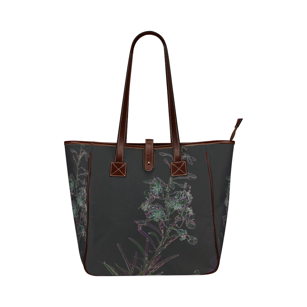 Fireweed Flower Glowing Classic Tote Bag (Model 1644)