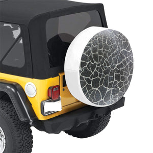 Crackle Negative 32 Inch Spare Tire Cover