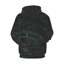 Load image into Gallery viewer, Abstract Circles Glowing All Over Print Hoodie for Men/Large Size (USA Size) (Model H13)