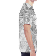 Load image into Gallery viewer, Abstract Brush Black and White New All Over Print T-shirt for Men (Model T45)