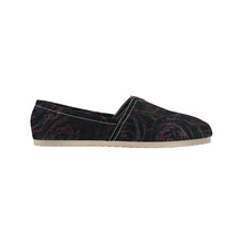 Load image into Gallery viewer, Rose Bouquet Flower Glowing Unisex Classic Canvas Slip-On (Model 1206)