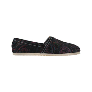 Rose Bouquet Flower Glowing Unisex Classic Canvas Slip-On (Model 1206)