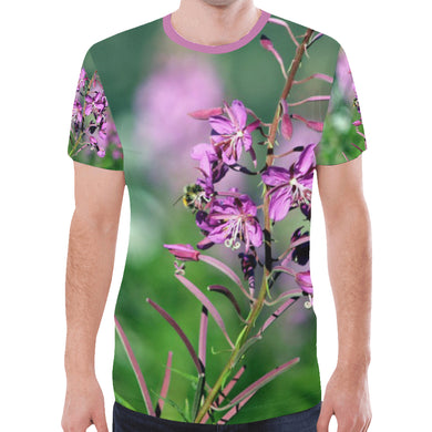 Fireweed Flower New All Over Print T-shirt for Men (Model T45)