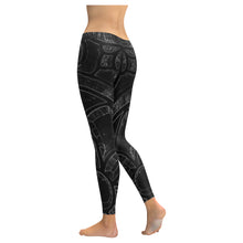 Load image into Gallery viewer, Stained Glass Glowing Low Rise Leggings (Invisible Stitch) (Model L05)