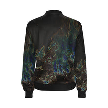 Load image into Gallery viewer, Feathery Flames Glowing All Over Print Bomber Jacket for Women (Model H36)