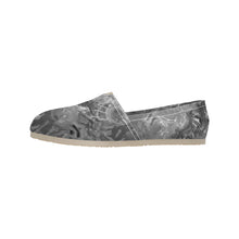 Load image into Gallery viewer, Graffiti Abstract Black and White Unisex Classic Canvas Slip-On (Model 1206)