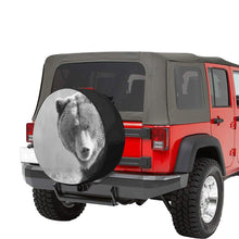 Load image into Gallery viewer, Big Bear Black and White 34 Inch Spare Tire Cover