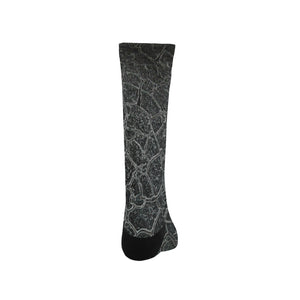 Crackle Black Trouser Socks (For Men)