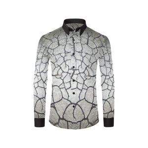 Crackle Men's All Over Print Casual Dress Shirt (Model T61)