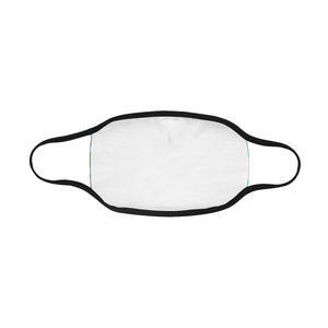 Abstract Squares Blue Mouth Mask in One Piece (2 Filters Included) (Model M02)