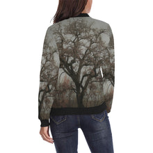 Load image into Gallery viewer, Spooky Tree All Over Print Bomber Jacket for Women (Model H36)