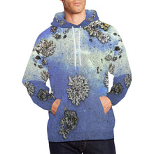 Load image into Gallery viewer, Patches of Moss Blue All Over Print Hoodie for Men/Large Size (USA Size) (Model H13)
