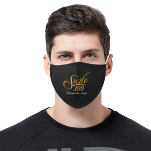 suite100black 3D Mouth Mask with Drawstring (Model M04)