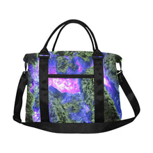Load image into Gallery viewer, Molten Flames Purple Large Capacity Duffle Bag (Model 1715)