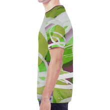 Load image into Gallery viewer, Abstract Circles Green New All Over Print T-shirt for Men (Model T45)
