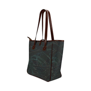 Abstract Circles Glowing Classic Tote Bag (Model 1644)