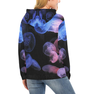 Jellyfish All Over Print Hoodie (for Women)