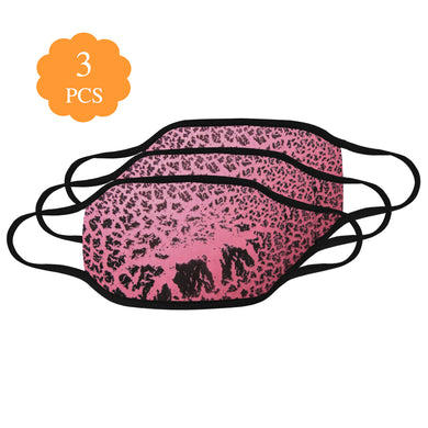 Crackle Art Pink Mouth Mask (Pack of 3)