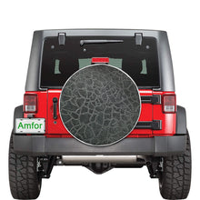 Load image into Gallery viewer, Crackle Black 30 Inch Spare Tire Cover