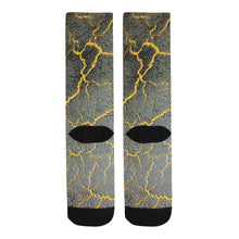 Load image into Gallery viewer, Crackling Yellow Trouser Socks (For Men)